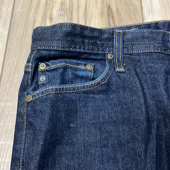 AG Adriano Goldschmied The Everett Slim Straight Jeans Men’s 33x30 Dark Denim - Picture 3 of 7